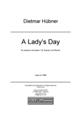 Dietmar Hübner: A Lady's Day
